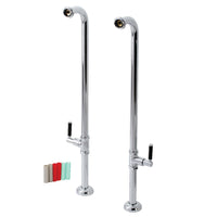 Thumbnail for Kingston Brass AE810S1DKL Concord Freestanding Tub Supply Line, Polished Chrome - BNGBath