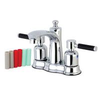 Thumbnail for Kingston Brass FB7611DKL 4 in. Centerset Bathroom Faucet, Polished Chrome - BNGBath