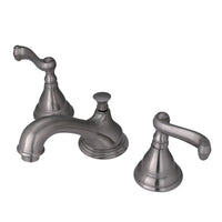 Thumbnail for Kingston Brass KS5568FL 8 in. Widespread Bathroom Faucet, Brushed Nickel - BNGBath