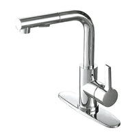 Thumbnail for Gourmetier LS2711CTL Continental Single-Handle Kitchen Faucet with Pull-Out Sprayer, Polished Chrome - BNGBath