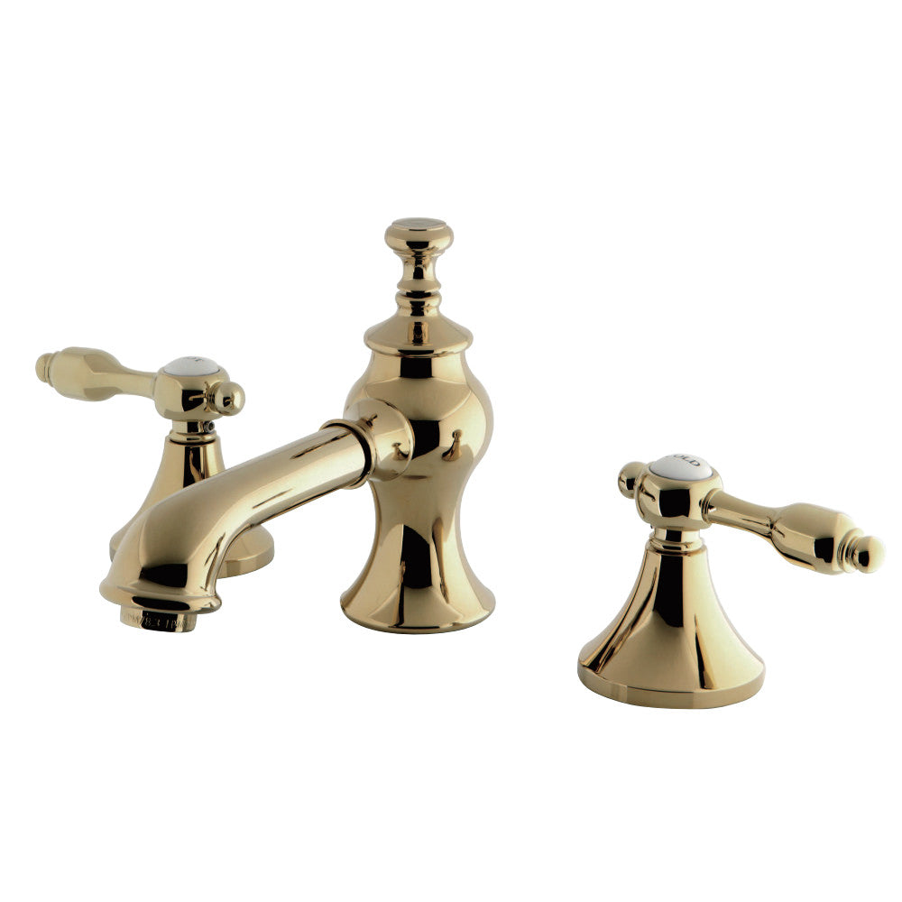 Kingston Brass KC7062TAL 8 in. Widespread Bathroom Faucet, Polished Brass - BNGBath