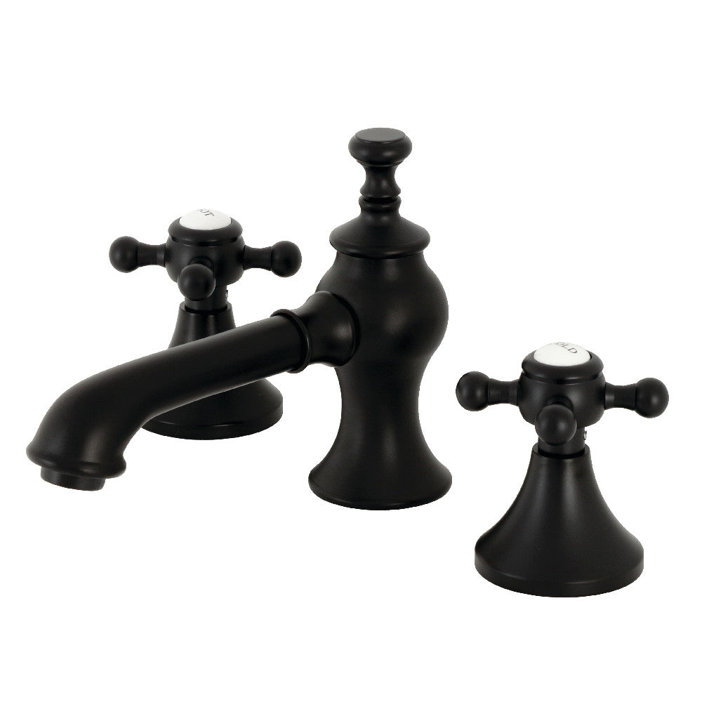 Kingston Brass KC7060BX English Country 8 in. Widespread Bathroom Faucet, Matte Black - BNGBath
