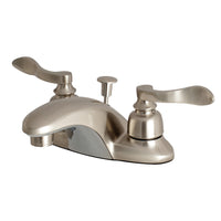 Thumbnail for Kingston Brass FB8628NFL 4 in. Centerset Bathroom Faucet, Brushed Nickel - BNGBath