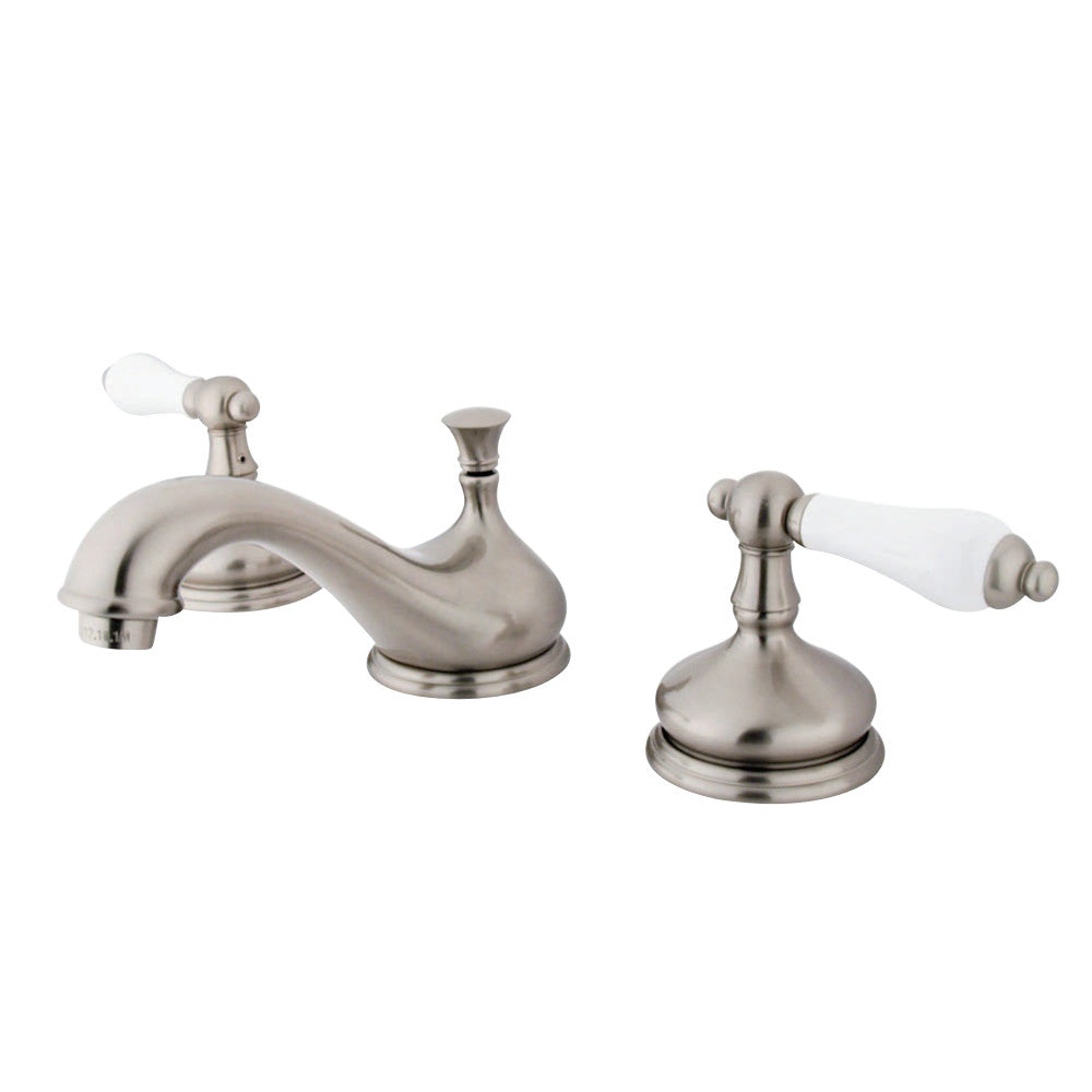 Kingston Brass KS1168PL 8 in. Widespread Bathroom Faucet, Brushed Nickel - BNGBath