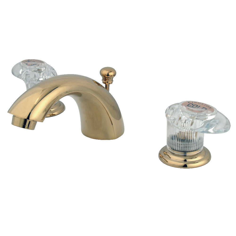Kingston Brass KB952ALL Mini-Widespread Bathroom Faucet, Polished Brass - BNGBath