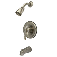 Thumbnail for Kingston Brass KB1638DFL NuFrench Tub & Shower Faucet, Brushed Nickel - BNGBath