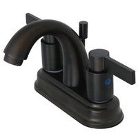 Thumbnail for Kingston Brass KB8615NDL 4 in. Centerset Bathroom Faucet, Oil Rubbed Bronze - BNGBath