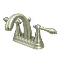 Thumbnail for Kingston Brass KS7618AL 4 in. Centerset Bathroom Faucet, Brushed Nickel - BNGBath