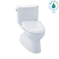 Thumbnail for TOTO WASHLET+  Vespin II Two-Piece Elongated 1.28 GPF Toilet and WASHLET S300e Bidet Seat,  - MW474574CEFG#01 - BNGBath