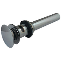 Thumbnail for Kingston Brass EV6001 Push Pop-Up Drain with Overflow Hole, 22 Gauge, Polished Chrome - BNGBath