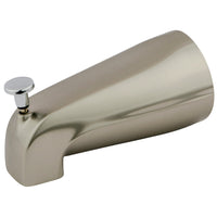 Thumbnail for Kingston Brass K188A7 5-1/4 Inch Zinc Tub Spout with Diverter, Brushed Nickel/Polished Chrome - BNGBath
