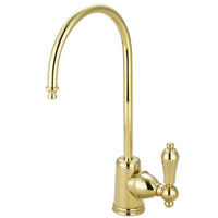 Thumbnail for Kingston Brass KS7192AL Restoration Single Handle Water Filtration Faucet, Polished Brass - BNGBath