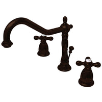 Thumbnail for Kingston Brass KS1995AX 8 in. Widespread Bathroom Faucet, Oil Rubbed Bronze - BNGBath