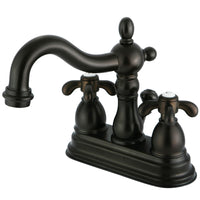Thumbnail for Kingston Brass KS1605TX 4 in. Centerset Bathroom Faucet, Oil Rubbed Bronze - BNGBath