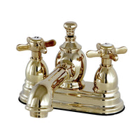Thumbnail for Kingston Brass KS7002BEX 4 in. Centerset Bathroom Faucet, Polished Brass - BNGBath