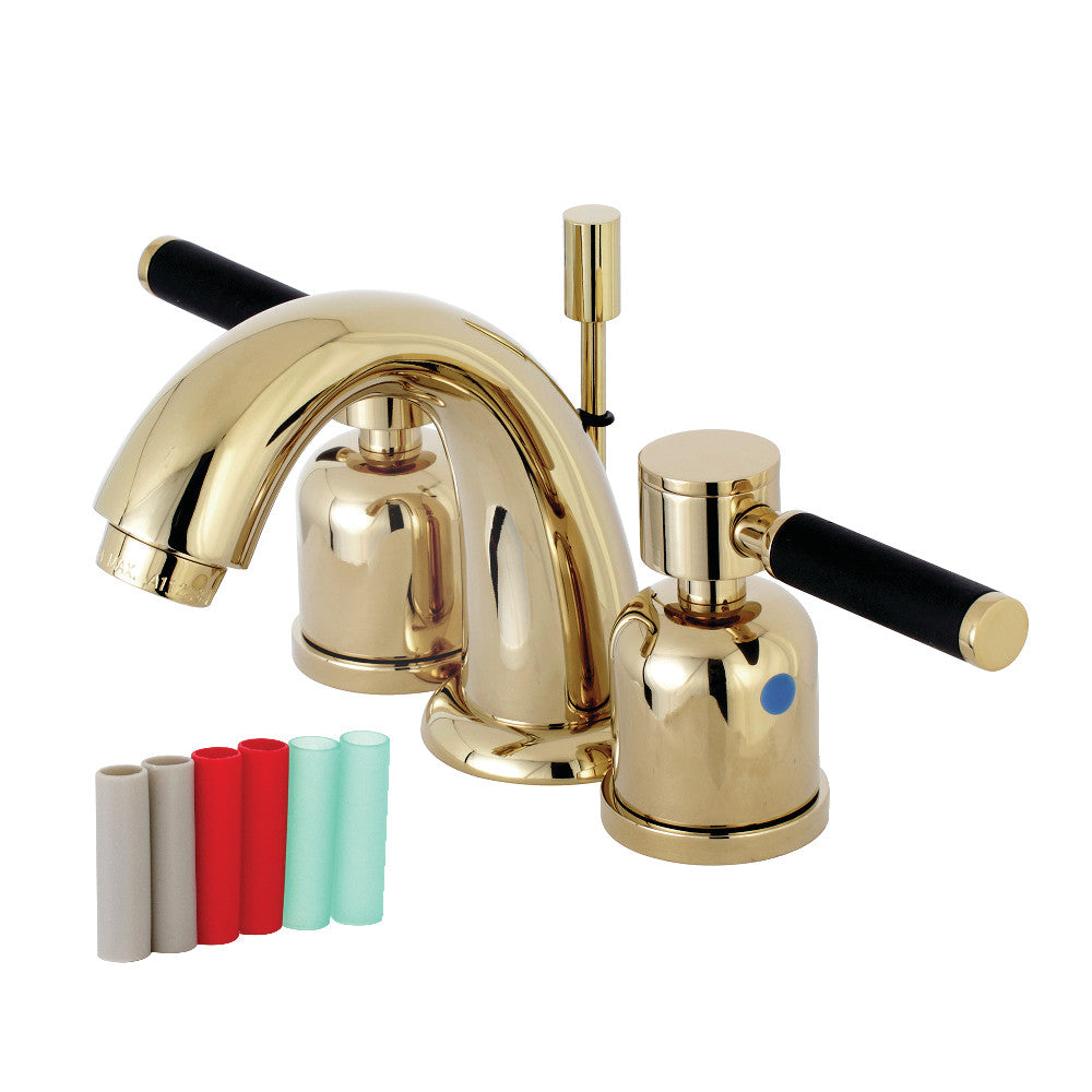 Kingston Brass KB8912DKL Kaiser Widespread Bathroom Faucet, Polished Brass - BNGBath