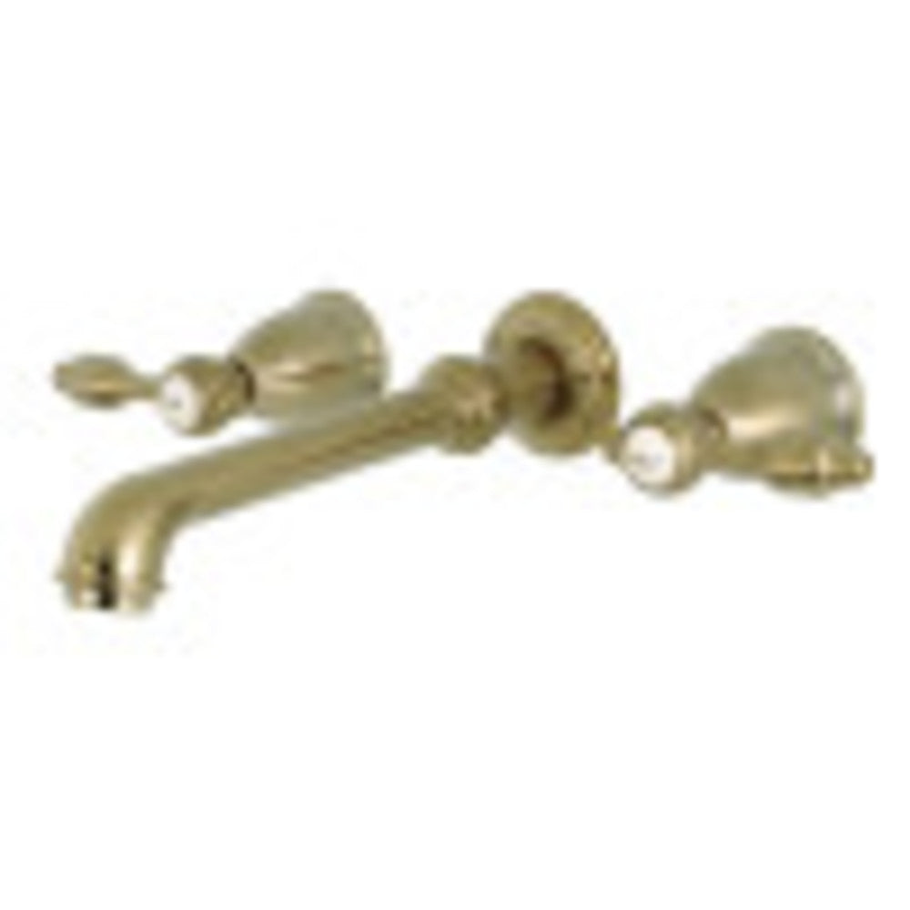 Kingston Brass KS7127TAL 8-Inch Center Wall Mount Bathroom Faucet, Brushed Brass - BNGBath