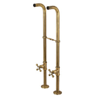 Thumbnail for Kingston Brass CC266S3AX Freestanding Supply Line Package, Antique Brass - BNGBath