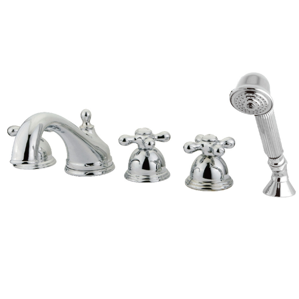 Kingston Brass KS33515AX Roman Tub Faucet with Hand Shower, Polished Chrome - BNGBath