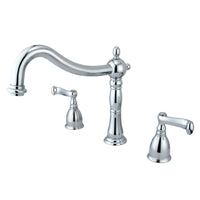 Thumbnail for Kingston Brass KS1341FL Heritage Roman Tub Faucet, Polished Chrome - BNGBath