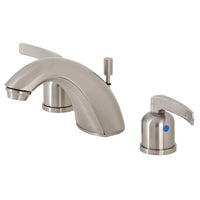 Thumbnail for Kingston Brass FB8958EFL Mini-Widespread Bathroom Faucet, Brushed Nickel - BNGBath