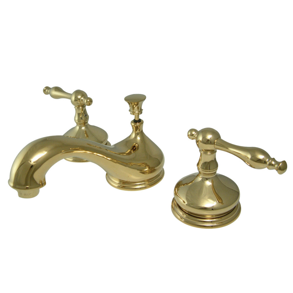 Kingston Brass KS1162NL 8 in. Widespread Bathroom Faucet, Polished Brass - BNGBath
