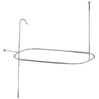 Thumbnail for Kingston Brass ABT1040-6 Oval Shower Riser with Enclosure, Polished Nickel - BNGBath