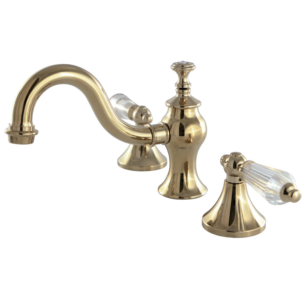Kingston Brass KC7162WLL 8 in. Widespread Bathroom Faucet, Polished Brass - BNGBath