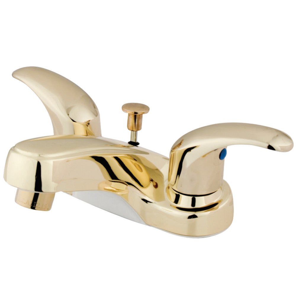 Kingston Brass KB6252 4 in. Centerset Bathroom Faucet, Polished Brass - BNGBath