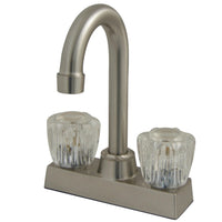 Thumbnail for Kingston Brass GKB461SN Water Saving Supreme Centerset Bar Faucet, Brushed Nickel - BNGBath