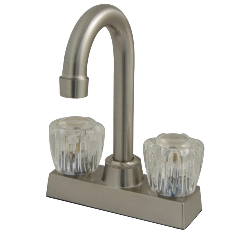 Kingston Brass GKB461SN Water Saving Supreme Centerset Bar Faucet, Brushed Nickel - BNGBath