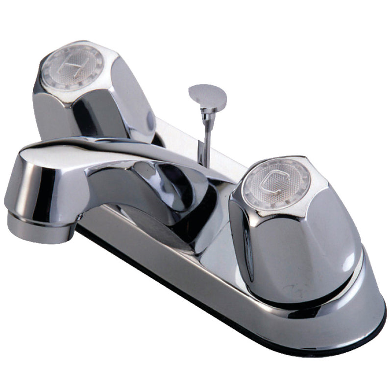 Kingston Brass KF103AP 4 in. Centerset Bathroom Faucet, Polished Chrome - BNGBath