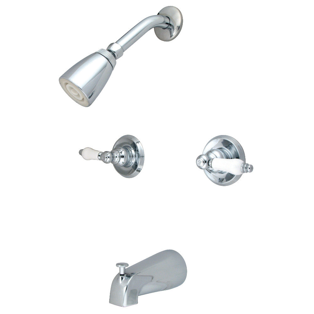 Kingston Brass KB241PL Tub and Shower Faucet, Polished Chrome - BNGBath