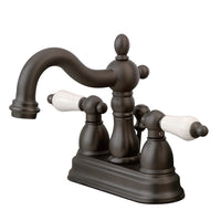 Thumbnail for Kingston Brass KS1605PL 4 in. Centerset Bathroom Faucet, Oil Rubbed Bronze - BNGBath