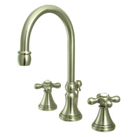 Thumbnail for Kingston Brass KS2988AX 8 in. Widespread Bathroom Faucet, Brushed Nickel - BNGBath