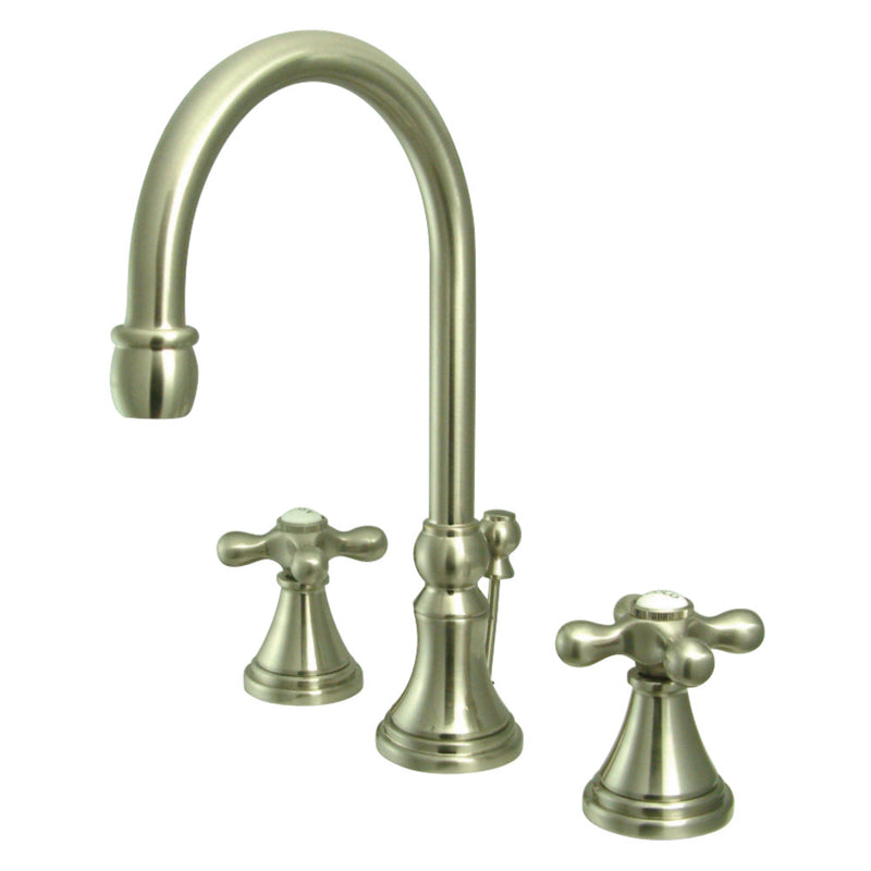 Kingston Brass KS2988AX 8 in. Widespread Bathroom Faucet, Brushed Nickel - BNGBath