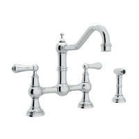 Thumbnail for Perrin & Rowe Edwardian Bridge Kitchen Faucet with Sidespray - BNGBath