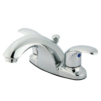 Thumbnail for Kingston Brass KB7641LL 4 in. Centerset Bathroom Faucet, Polished Chrome - BNGBath