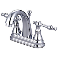 Thumbnail for Kingston Brass KS7611NL 4 in. Centerset Bathroom Faucet, Polished Chrome - BNGBath