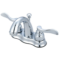 Thumbnail for Kingston Brass KB7611NFL 4 in. Centerset Bathroom Faucet, Polished Chrome - BNGBath