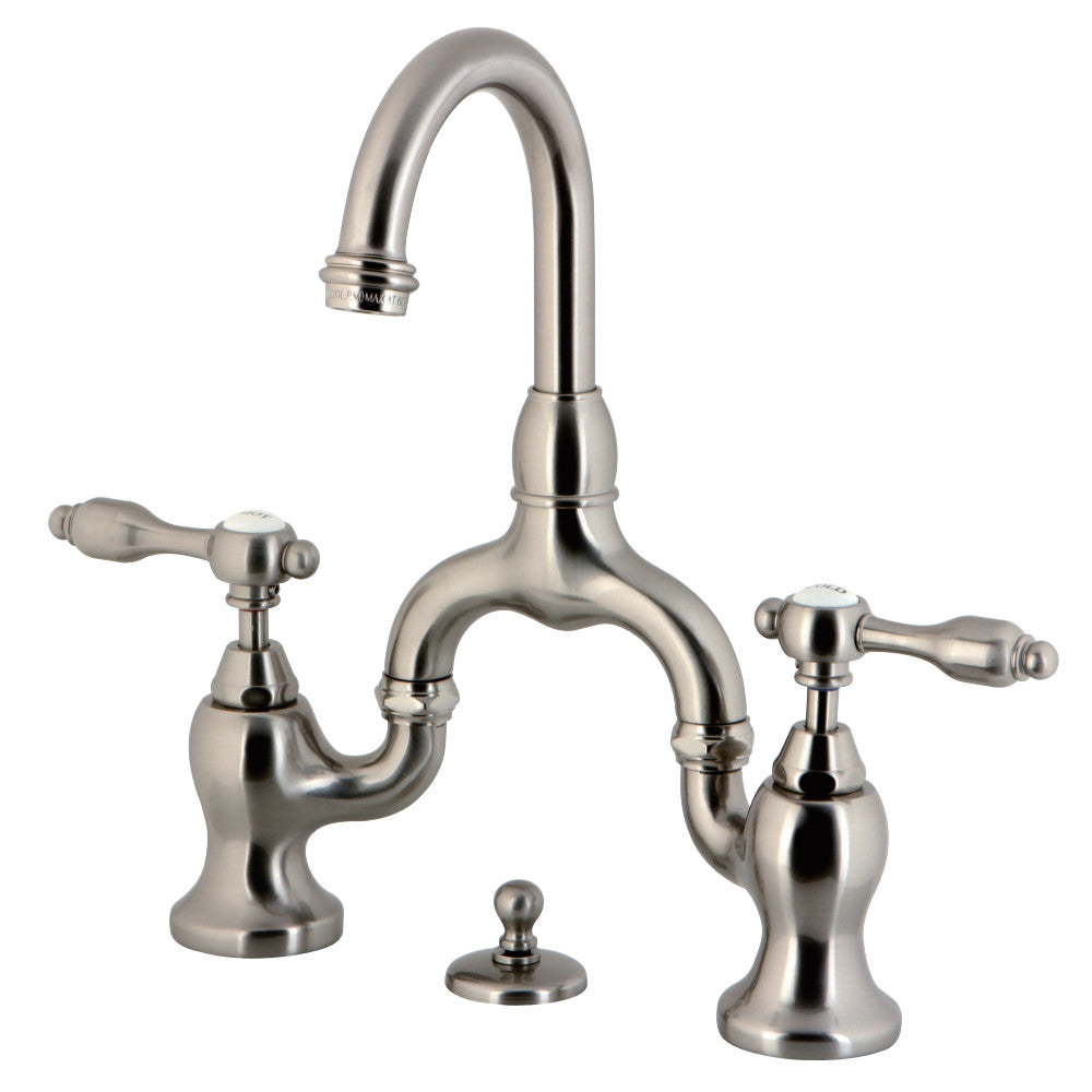 Kingston Brass KS7998TAL Bridge Bathroom Faucet, Brushed Nickel - BNGBath