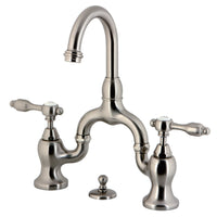 Thumbnail for Kingston Brass KS7998TAL Bridge Bathroom Faucet, Brushed Nickel - BNGBath