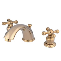 Thumbnail for Kingston Brass KB962AX Victorian Widespread Bathroom Faucet, Polished Brass - BNGBath