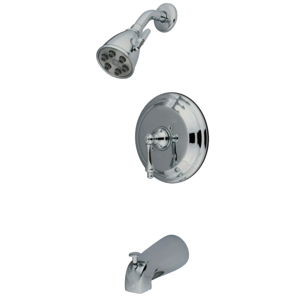 Kingston Brass VB3631AL Restoration Tub & Shower Faucet, Polished Chrome - BNGBath