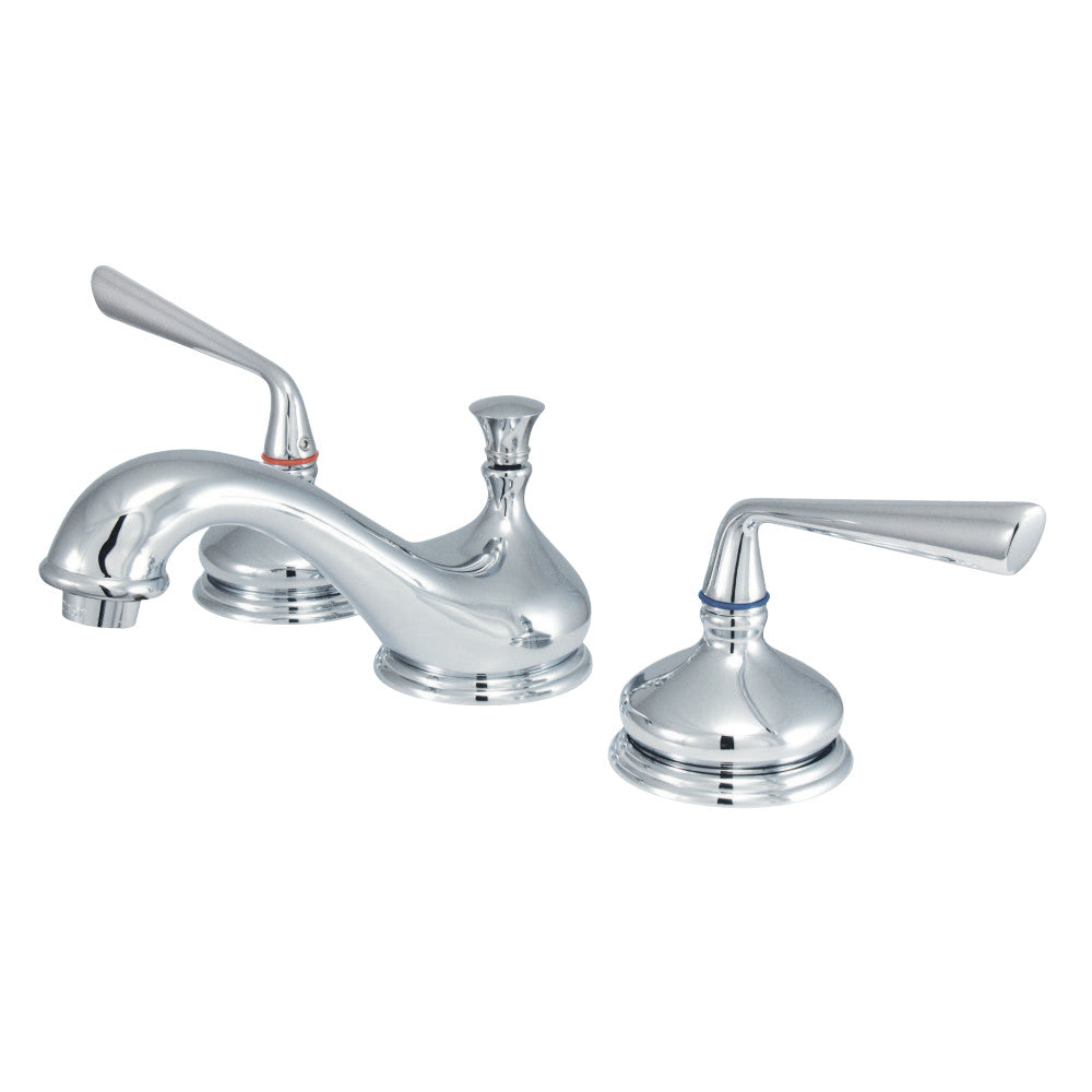Kingston Brass KS1161ZL 8 in. Widespread Bathroom Faucet, Polished Chrome - BNGBath