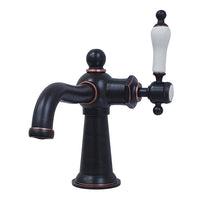 Thumbnail for Kingston Brass KS154KLNB Nautical Single-Handle Bathroom Faucet with Push Pop-Up, Naples Bronze - BNGBath