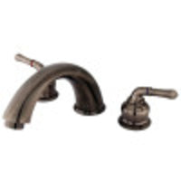 Thumbnail for Kingston Brass KB363 Magellan Roman Tub Faucet, Black Stainless - BNGBath