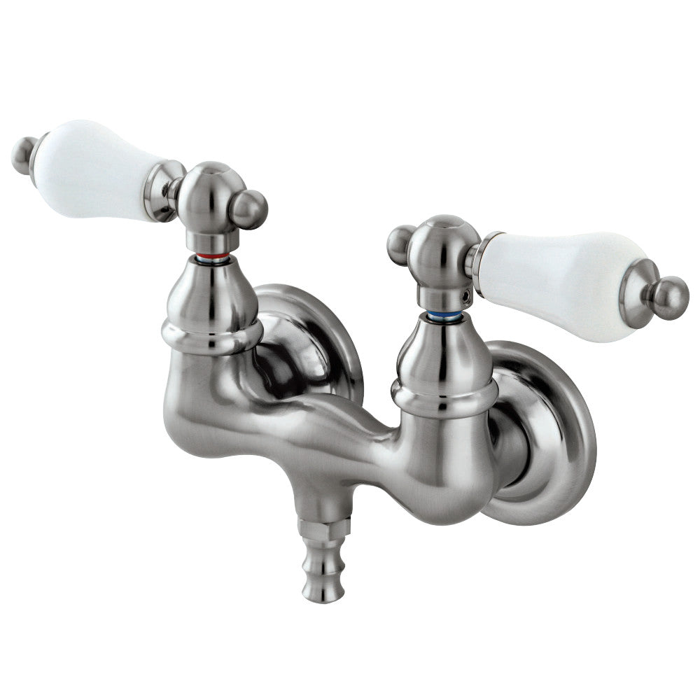 Kingston Brass CC35T8 Vintage 3-3/8-Inch Wall Mount Tub Faucet, Brushed Nickel - BNGBath