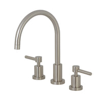 Thumbnail for Kingston Brass KS8728DLLS Widespread Kitchen Faucet, Brushed Nickel - BNGBath