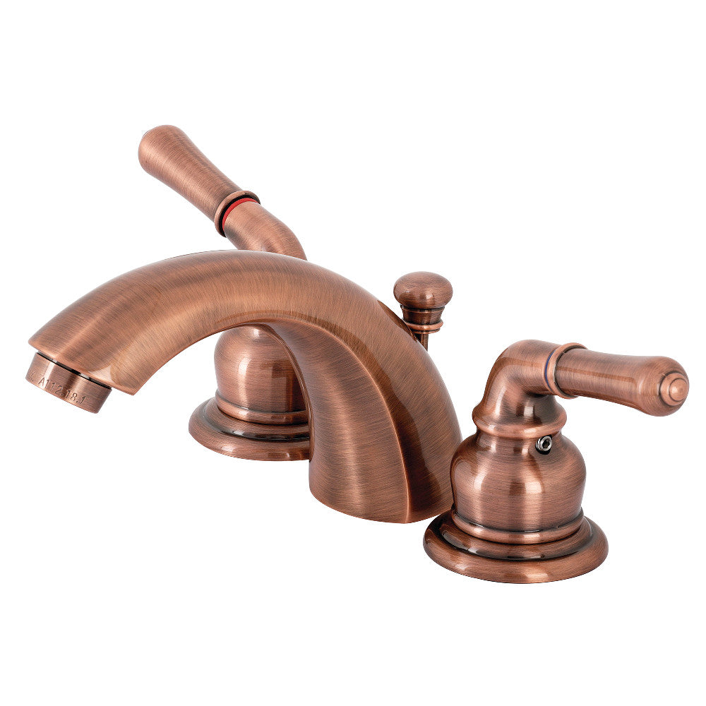 Kingston Brass KB956 Magellan Mini-Widespread Bathroom Faucet, Antique Copper - BNGBath